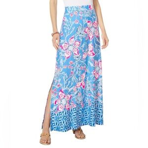 Lilly Pulitzer Adea Maxi skirt Bahamian Rhapsody